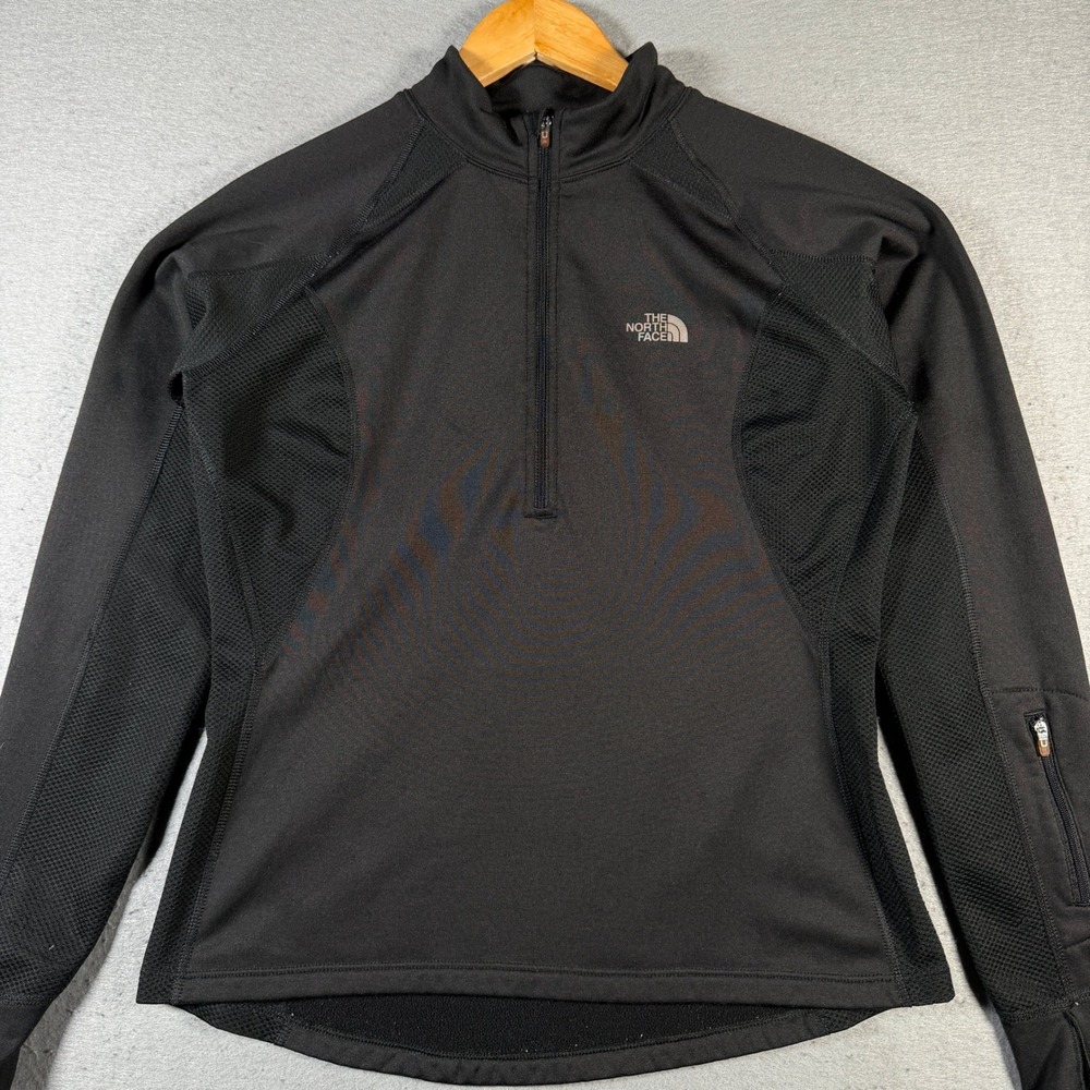 The North Face Flight Series Womens Black Quarter Zip Pullover Fleece Top M